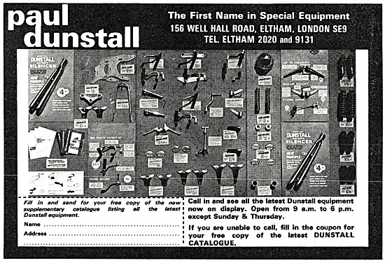 Paul Dunstall  Custom Motorcycle Parts 1967                      