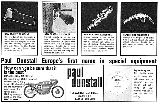 Paul Dunstall Custom Motorcycle Products                         