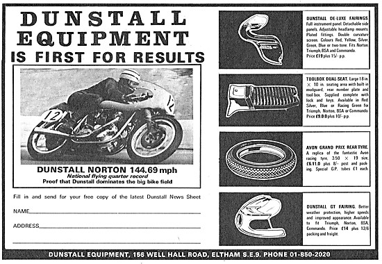 Dunstall Custom Motorcycle Parts                                 