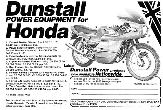 Dunstall Power Equipment For Honda - Dunstall Honda              
