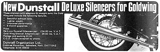 Dunstall De Luxe Motor Cycle Silencers                           