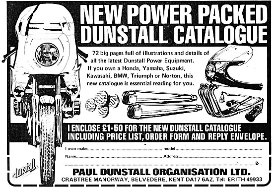 Paul Dunstall Custom Motorcycle Parts                            