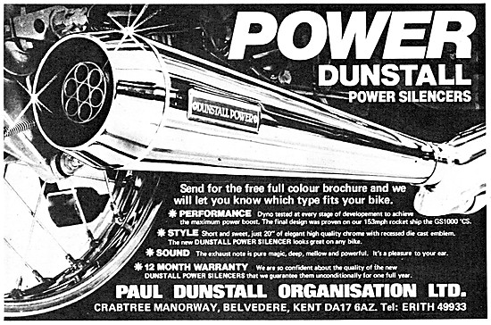 Dunstall Motorcycle Power Exhausts - Dunstall Power Exhausts     