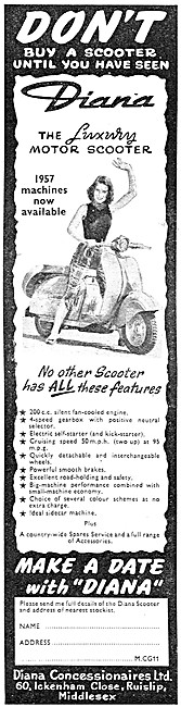 Durkopp Diana Motor Scooter                                      