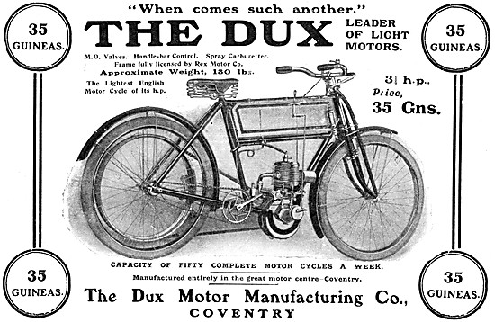 1904 Dux 3.25 H.P. Motor Cycle                                   