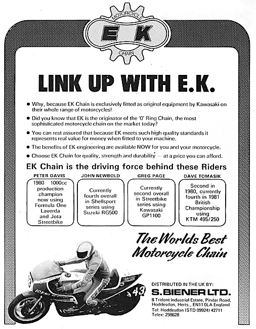 EK Motor Cycle Chains                                            