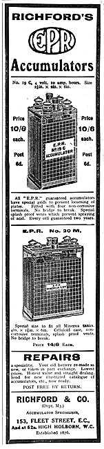 Richford EPR Motorcycle Accumulators                             