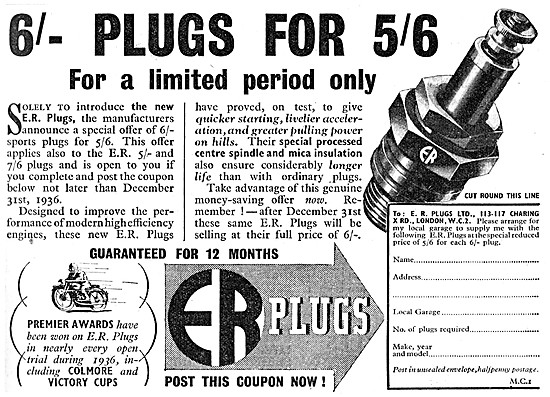 E.R.Plugs - ER Spark Plugs                                       