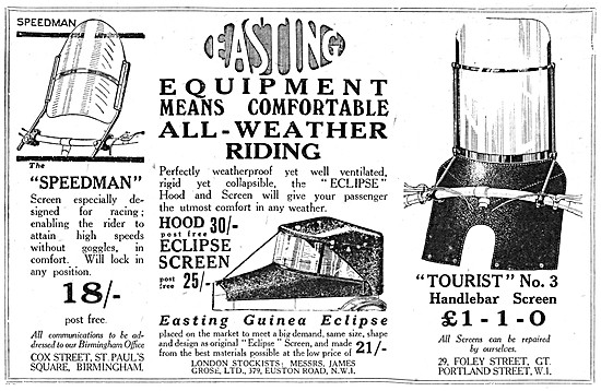 Easting Speedman Handlebar Windscreen                            
