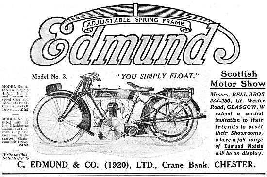 Edmund Motor Cycles - Edmund Model 3 JAP                         