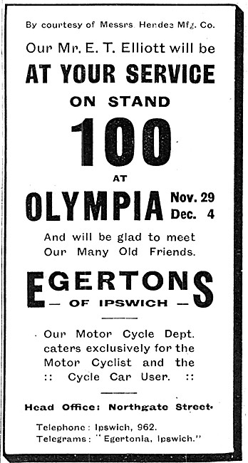 Egertons Motor Cycle Sales Ipswich                               