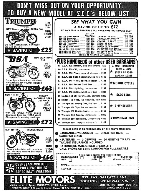 Elite Motors. Motor Cycle, Scooter & 3 Wheeler Sales             