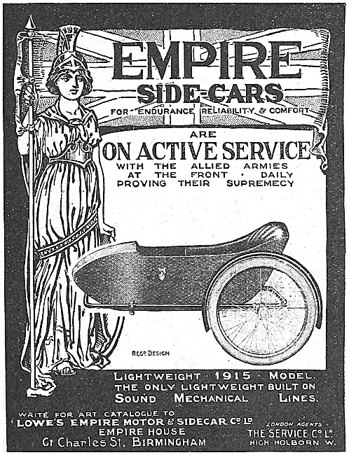 1916 Empire Military Sidecars                                    