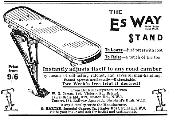1925 EsWay Motorcycle Prop Stand                                 