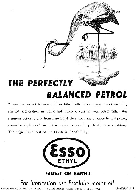 Esso Ethyl Petrol - Essolube Motor Oil                           