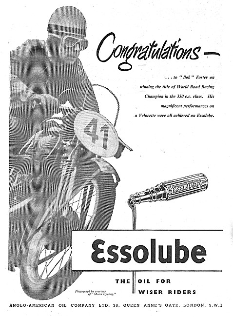 Essolube Motor Cycle Oil                                         