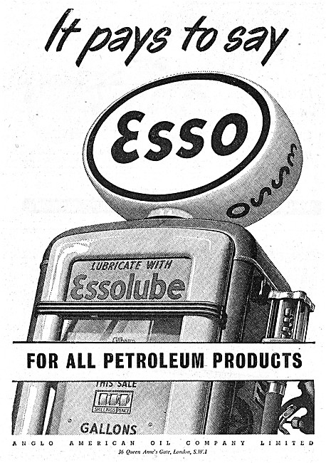Esso Petrol - Essolube Oil                                       
