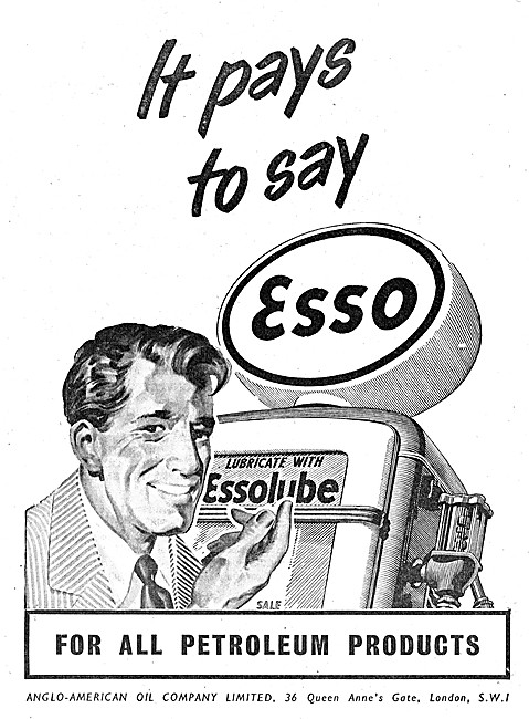 Esso Petrol - Essolube Oil                                       