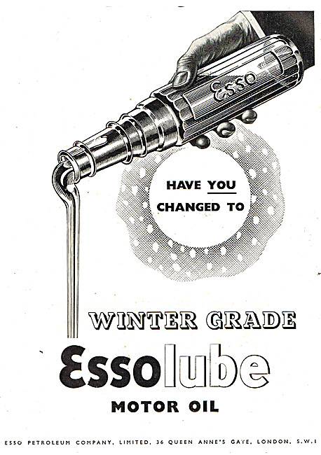 Esso Golden Petrol - Essolube Engine Oil                         