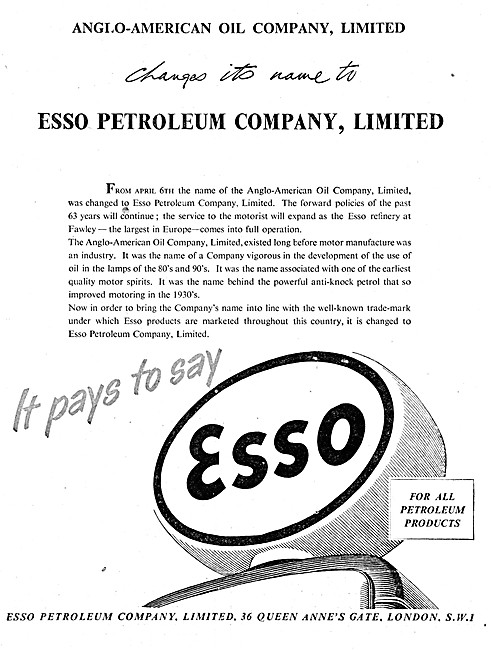Esso Petrol                                                      