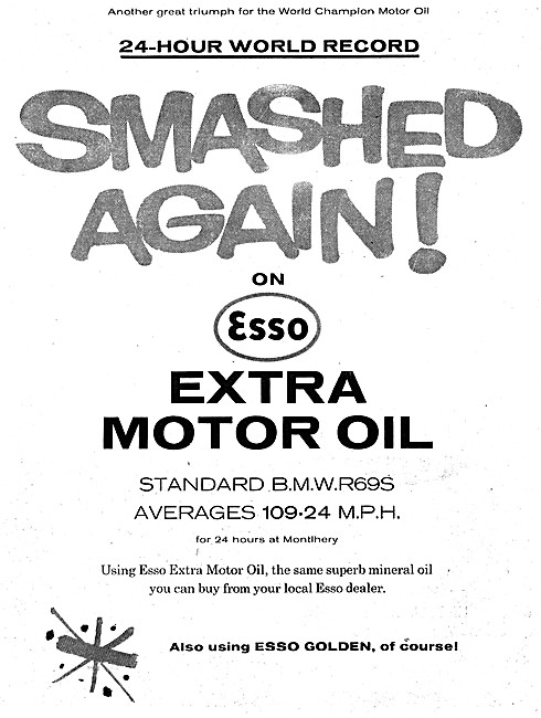 Esso Extra Motor Oil - Esso Golden Petrol                        