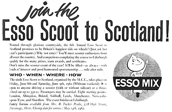 1962 Esso Scoot To Scotland - Esso Mix For Two-Strokes           