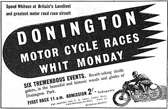 Donington Park Motor Cycle Racing 1939                           