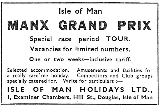 Isle Of Man Holidays T.T.Week                                    