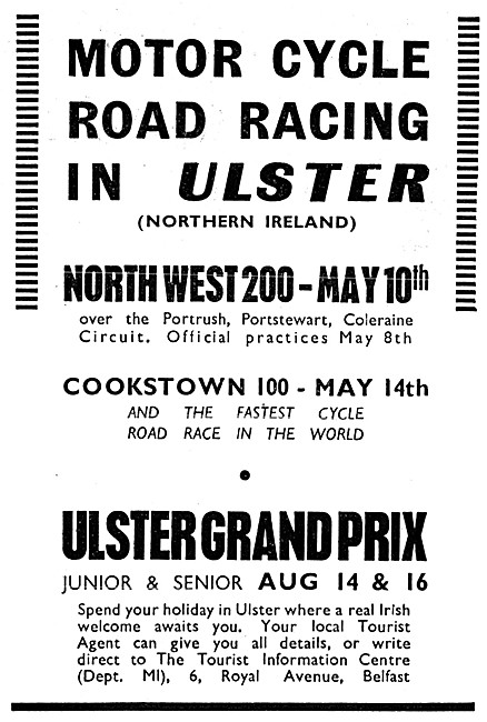 Ulster Grand Prix Aug 14th 1952                                  