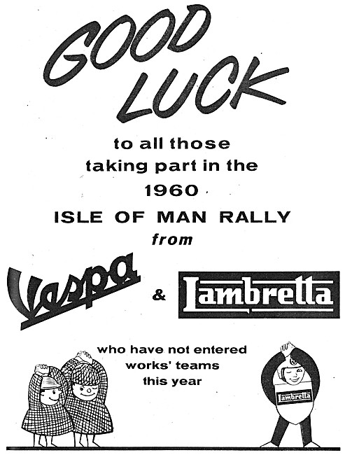 Lambretta Vespa 1960 Isle Of Man Scooter Rally                   