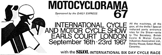 Motocyclorama 67  Cycle & Motor Cycle Show Earls Court           