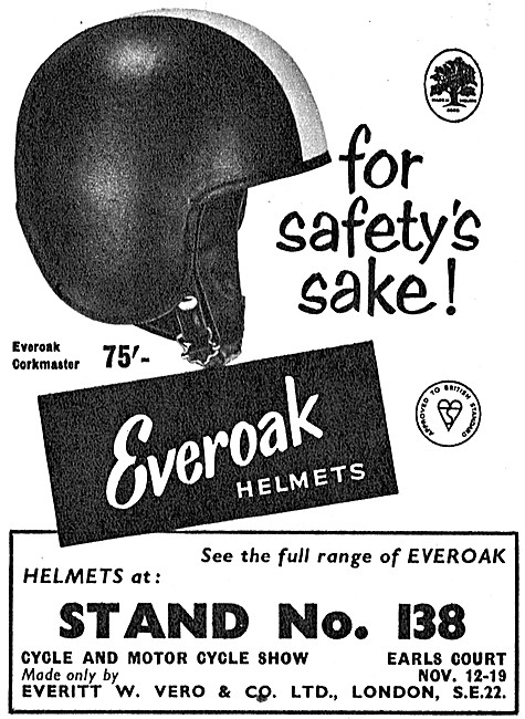 Everoak Corkmaster Helmets 1960                                  