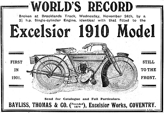 1909 Excelsior Motor Cycles                                      
