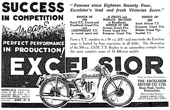 1932 Excelsior Model B14                                         