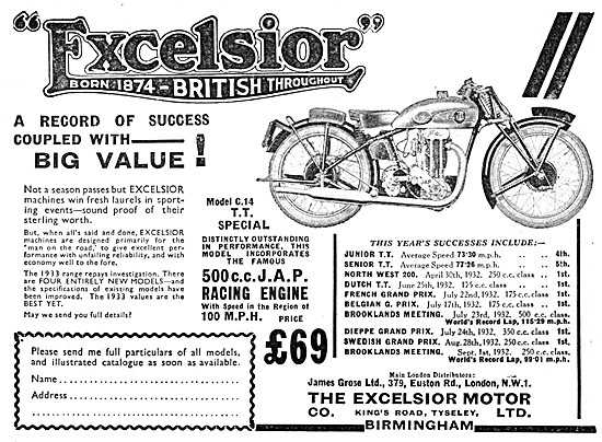 Excelsior-JAP Model C.14 TT Special                              