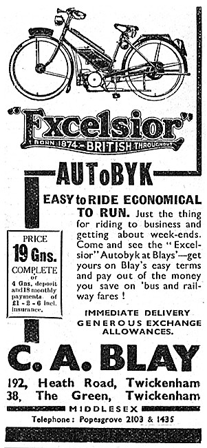 Excelsior Autobyk  C.A.Blay. Twickenham                          