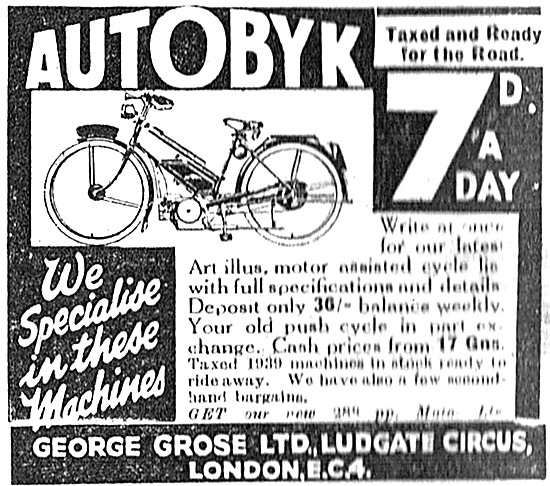 1938 Excelsior Autobyk At George Grose                           