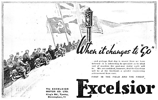 Excelsior Motor Cycles 1943 Advert                               
