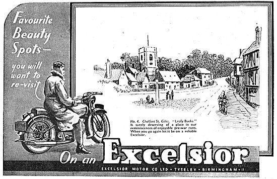Excelsior Motor Cycles 1944 Advert                               