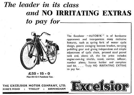 Excelsior Autobyk 1946                                           