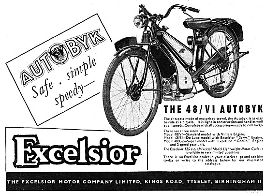 1949 Excelsior 48 / V1 Autobyk                                   