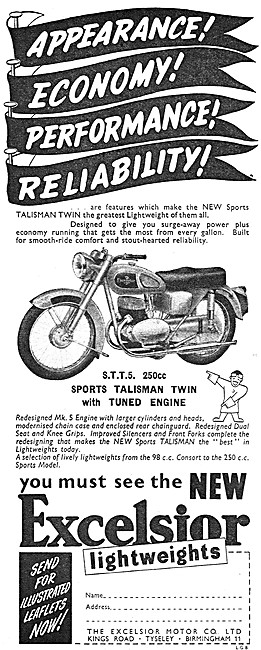 1957 Excelsior Sports Talisman 250 Twin - Excelsior S.T.T.5      