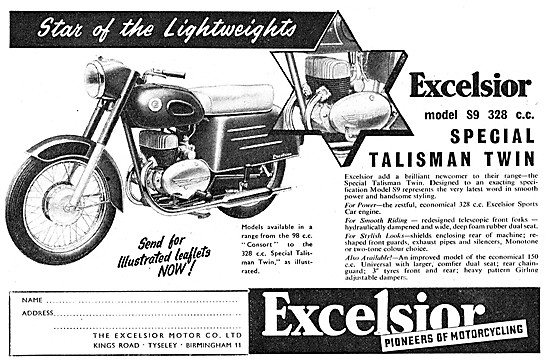 Excelsior Talisman Model S9 328 cc                               