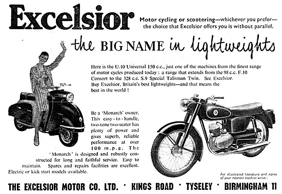 Excelsior Monrach - Excelsior Universal U.10 150 cc              