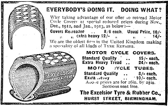 Excelsior Motor Cycle Tyres                                      