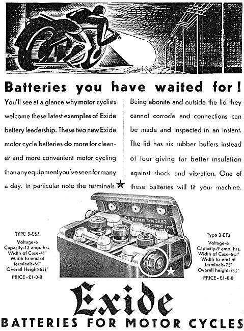 Exide Motor Cycle Batteries                                      