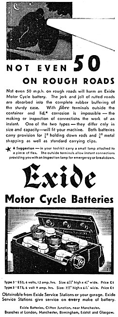 Exide Motorcycle Batteries                                       