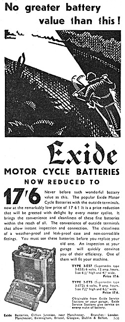 Exide Batteries For Motor Cycles                                 