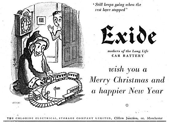 Exide Motor Cycle Batteries 1946 Advert                          