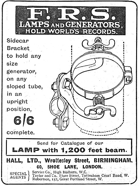 Hall F.R.S. Lamps & Generators                                   